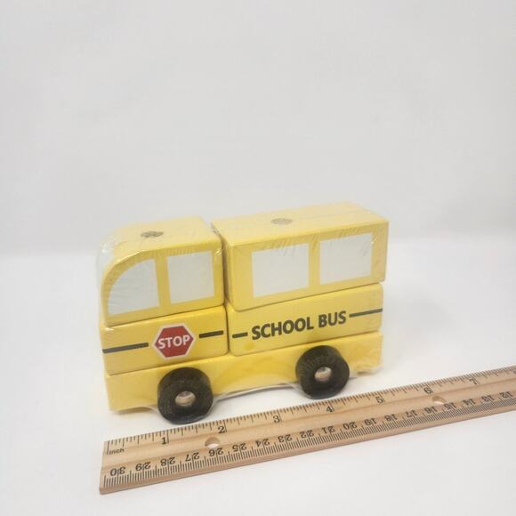 Wood Stacking School Bus - Picture 3 of 4